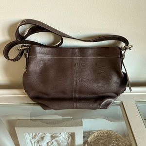 Coach -Vintage brown pebble leather purse